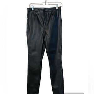 Elan Julie Faux Black Leather Pant